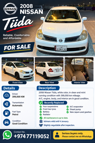 2008 Nissan Tiida Sedan for Sale - 1