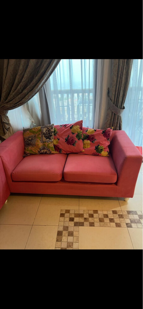 Pink couch set - 3