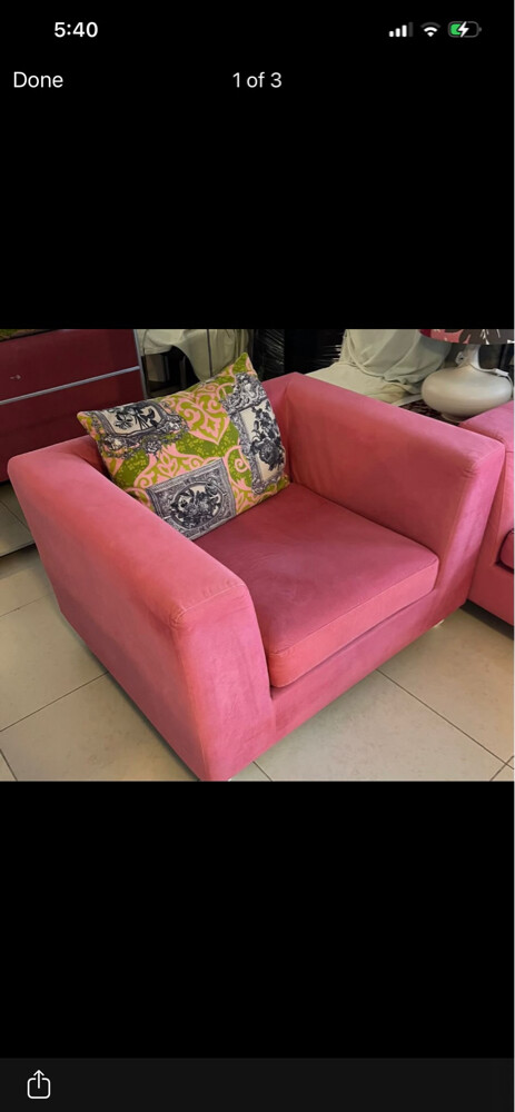 Pink couch set - 7