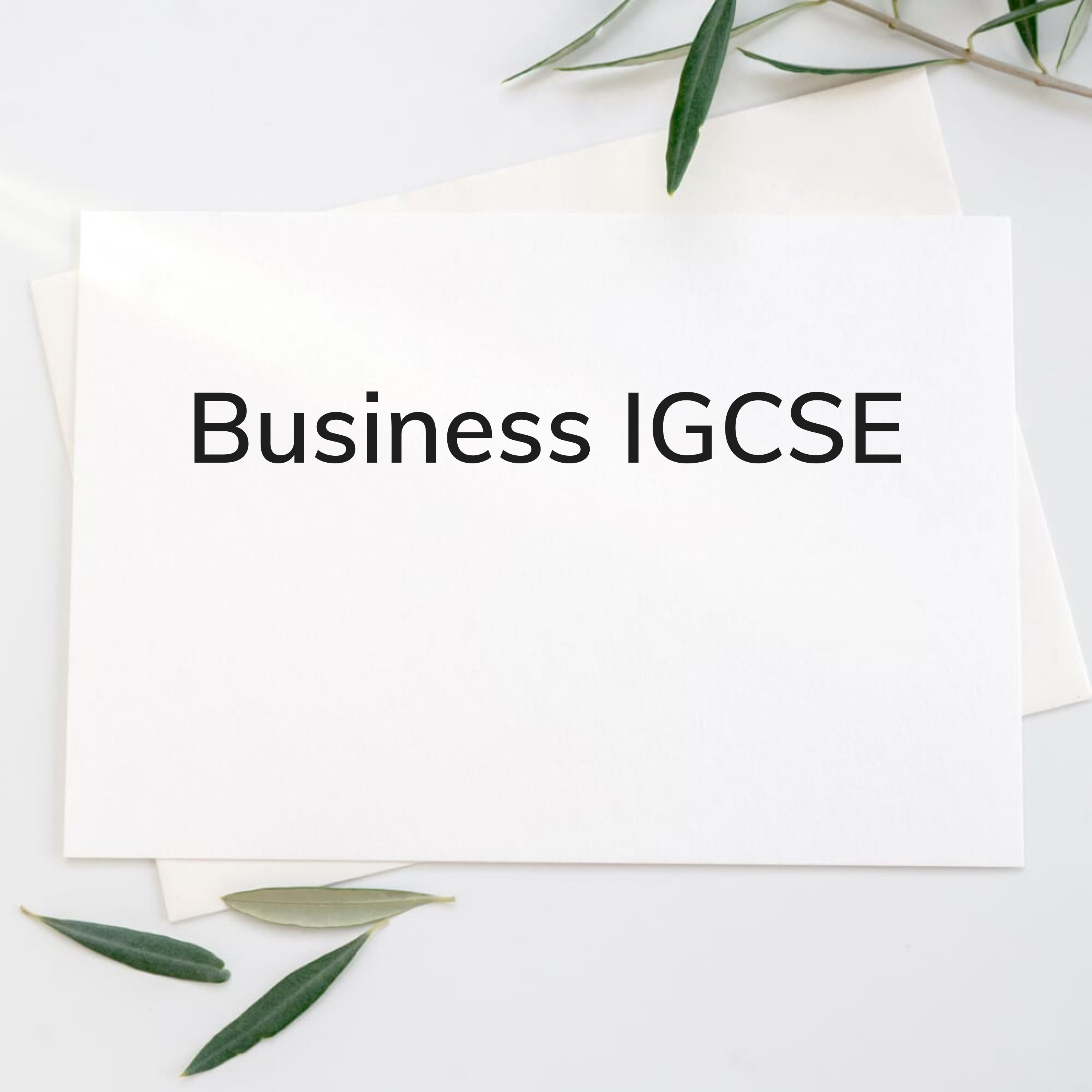 Business IGCSE, Other Subjects - 1