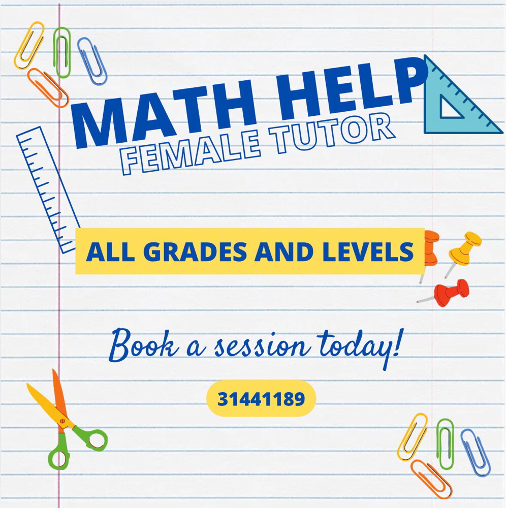 Math Help - Female Tutor - 1