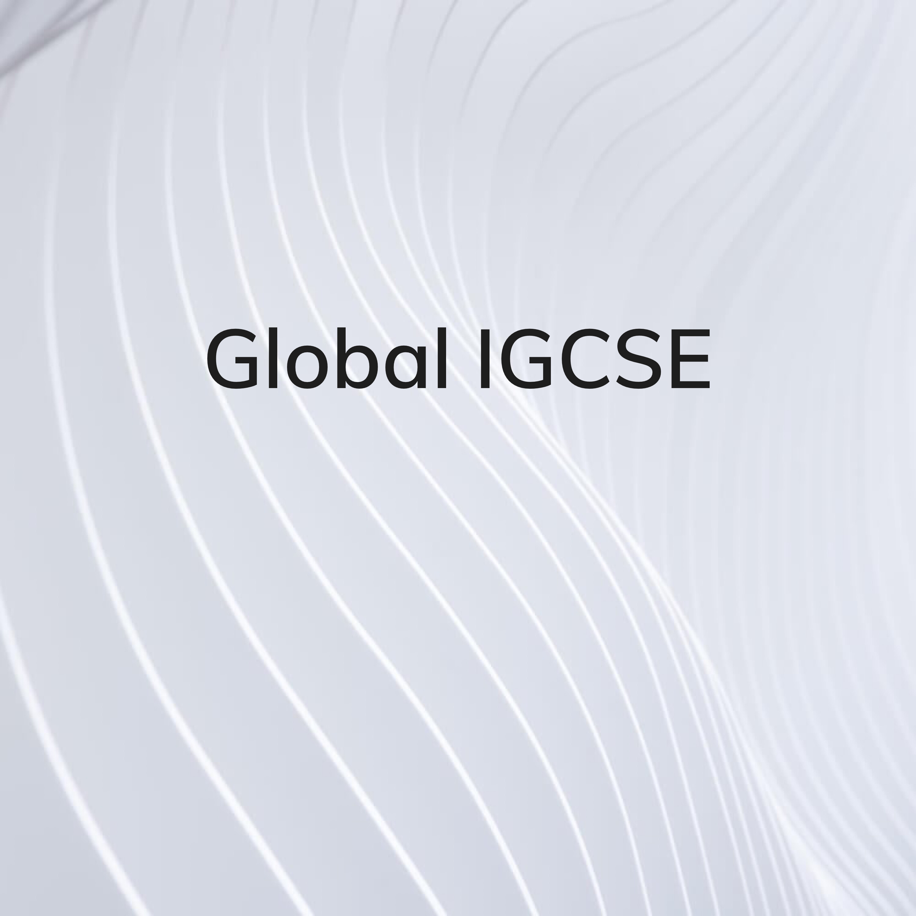 Global Citizenship IGCsE - 1