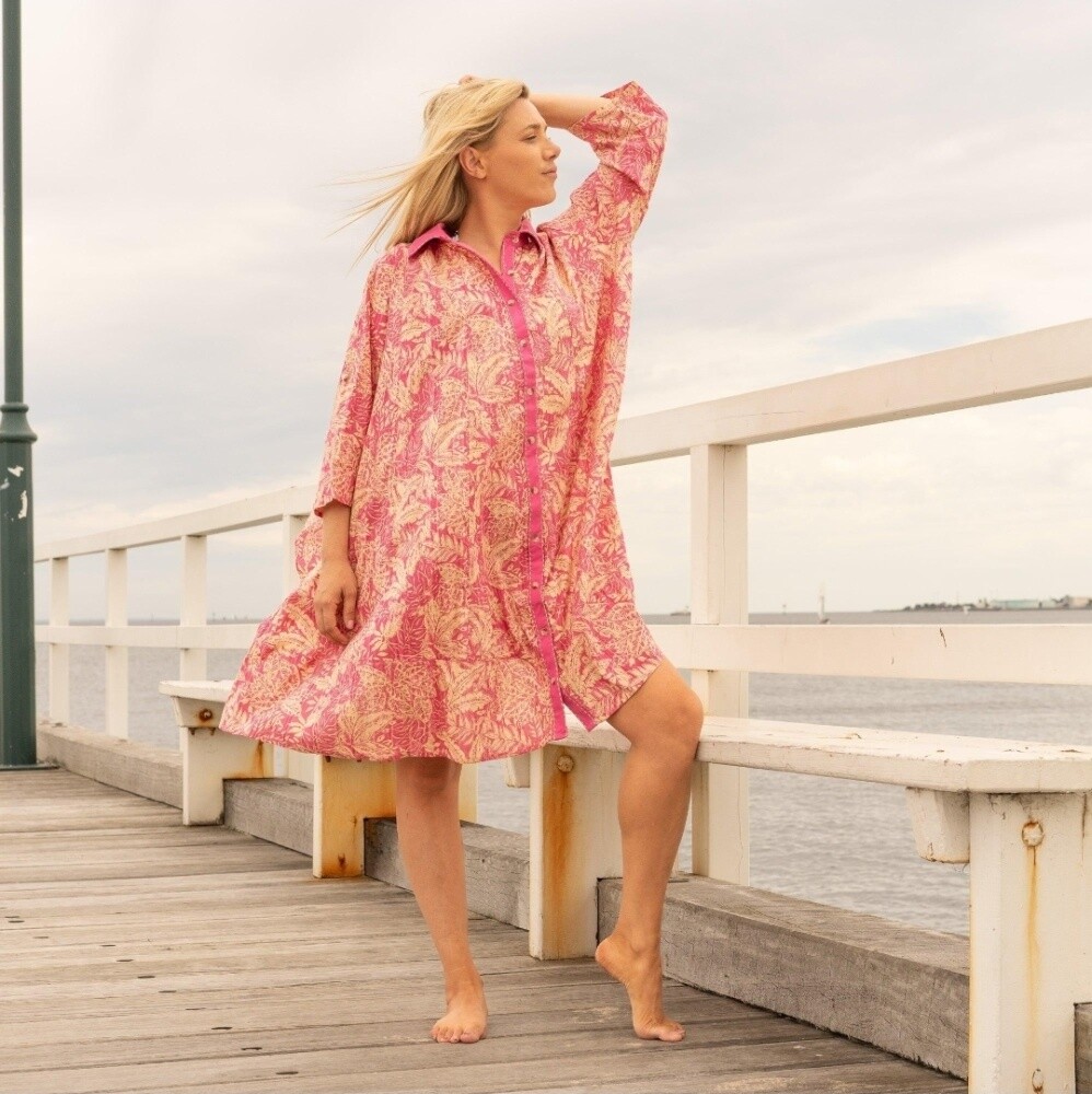 woman cotton maxi dress 0 - 1