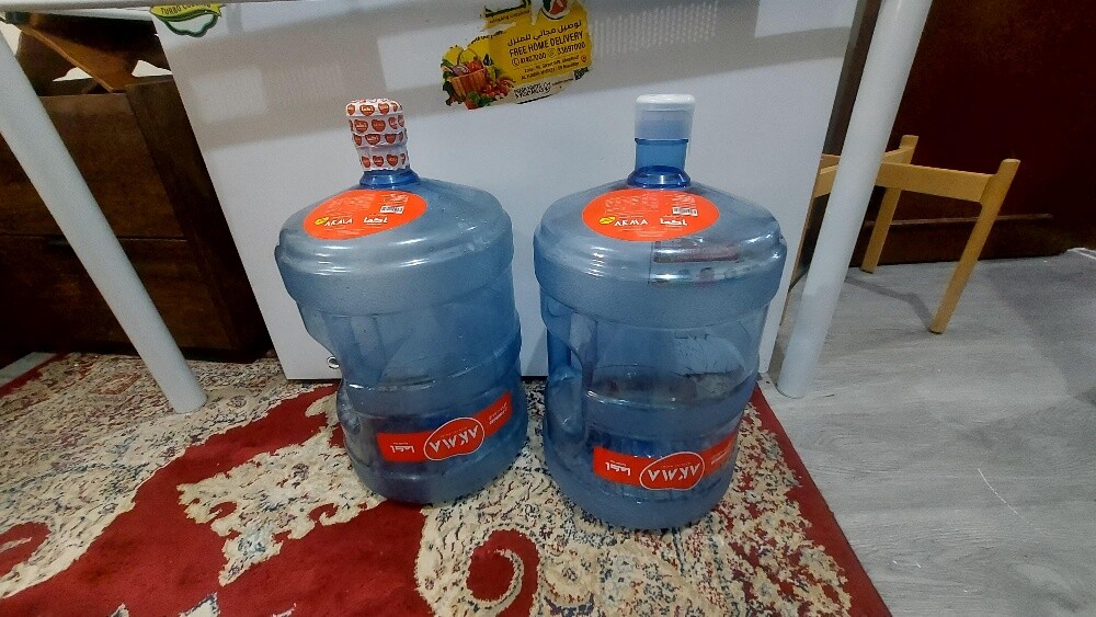 a couple of big water bottles - 1