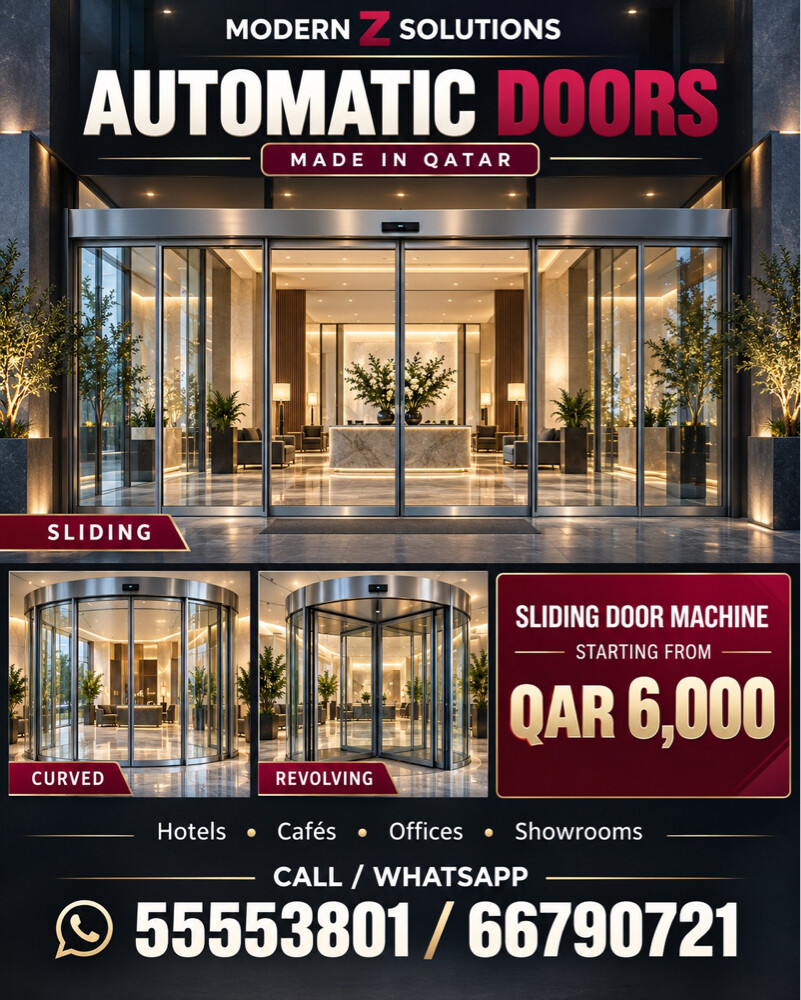 Automatic Door made in Qatar - 1