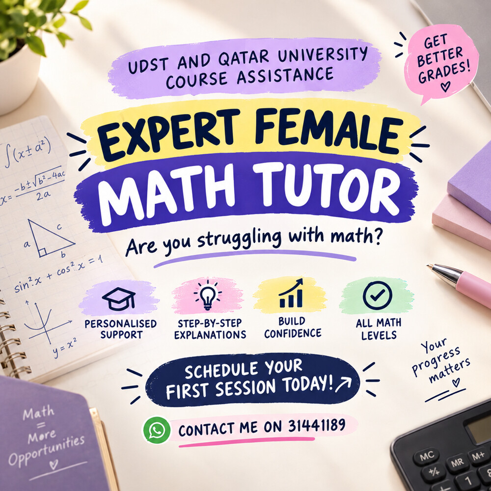 Experienced Female Math Tutor - 1