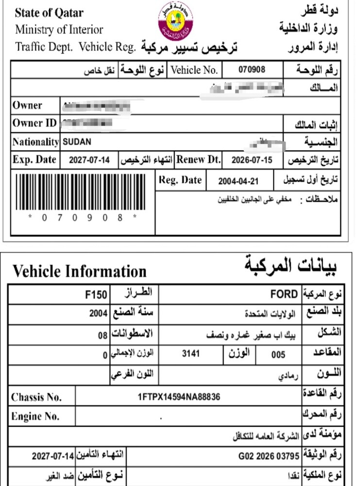 للتواصل علي الرقم 66325061 - 18