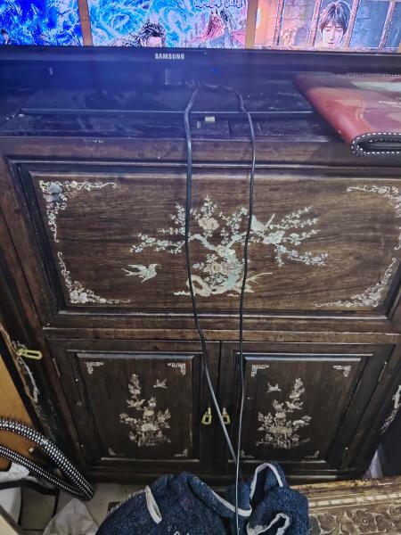 Oriental Rosewood Bar Cabinet - 2
