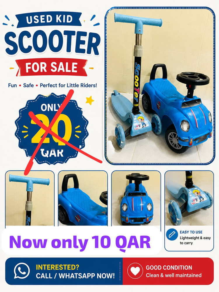 Baby bed, chair scooter, mini car - 2