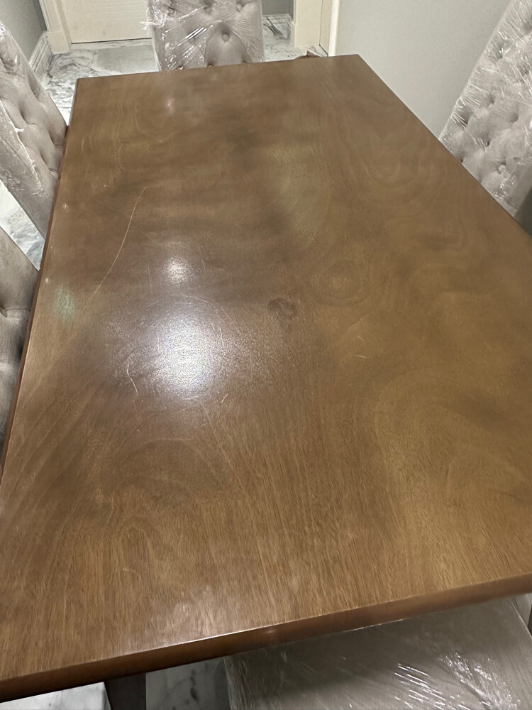 طاولة مع  6 كراسي مع بوفيه  - 4