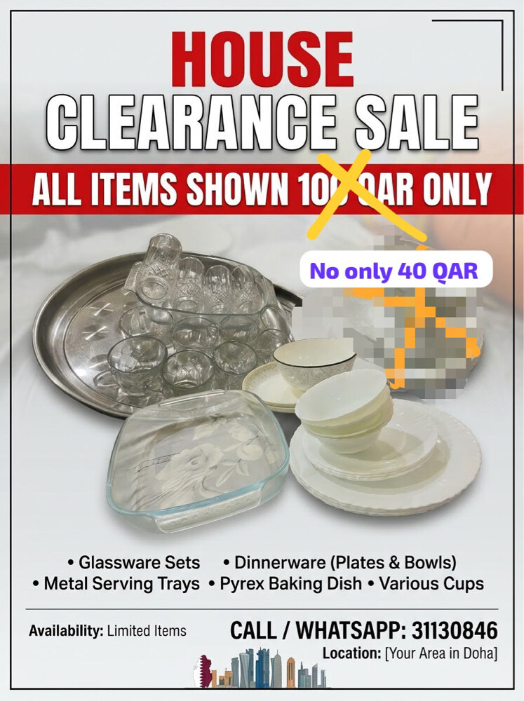 glassware & baking tray - 1