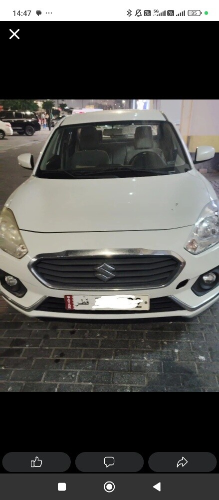 cars good conditions suzki dzire white model 2019 - 4