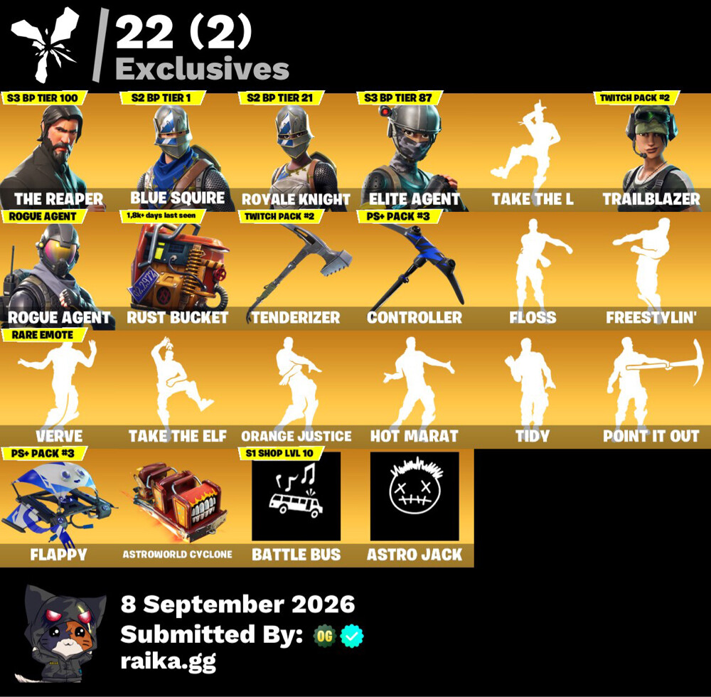 rare Fortnite floss account - 2