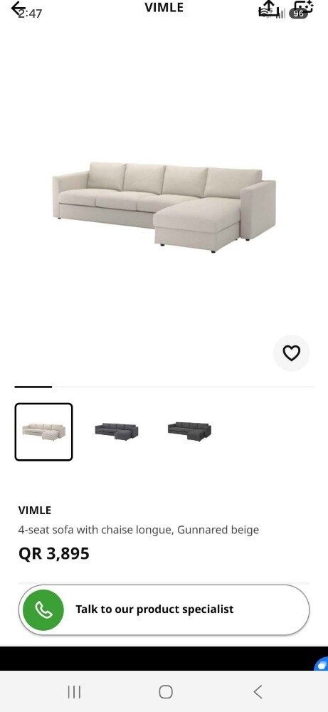 sale l sip Sofa form ikea vimli - 9