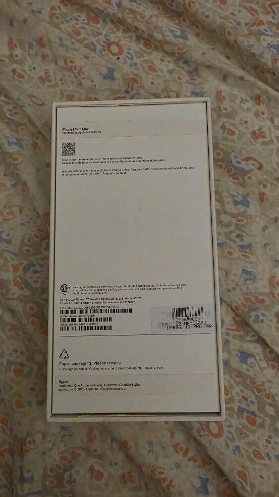 Iphone 17 pro max 512GB Int/US esim - 11