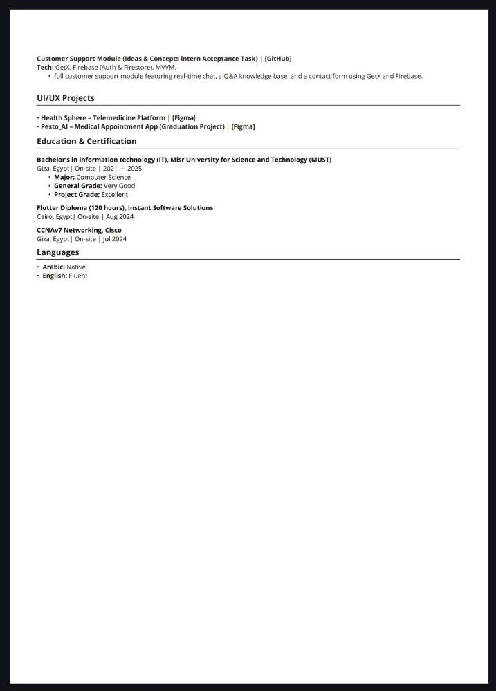 Mobile App Developer (Flutter) - 2