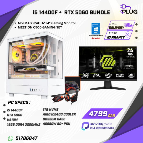 Gaming pc RTX 5060 NEW - 12
