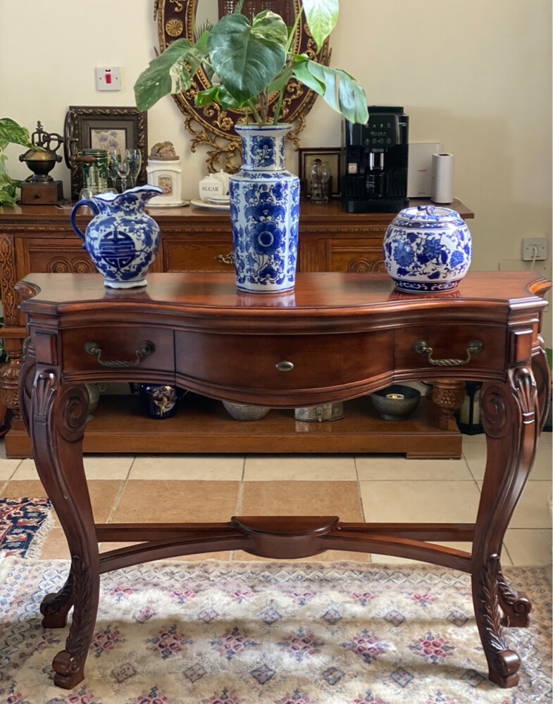 vintage solid wood table   - 2