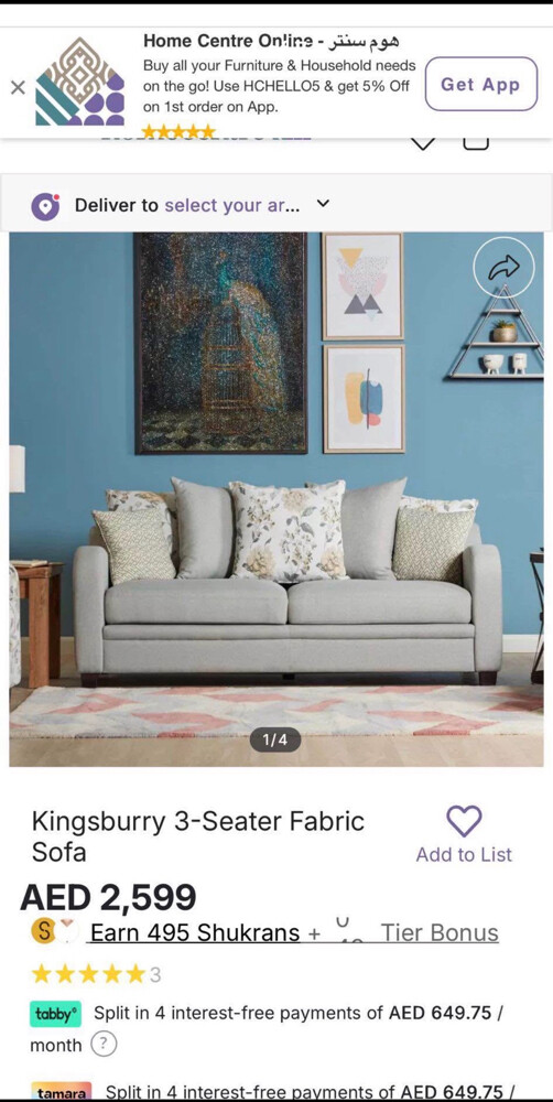 Home center sofas set - 4