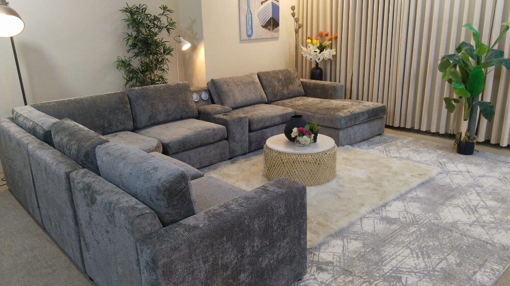 home centre U shape sofa set - 2