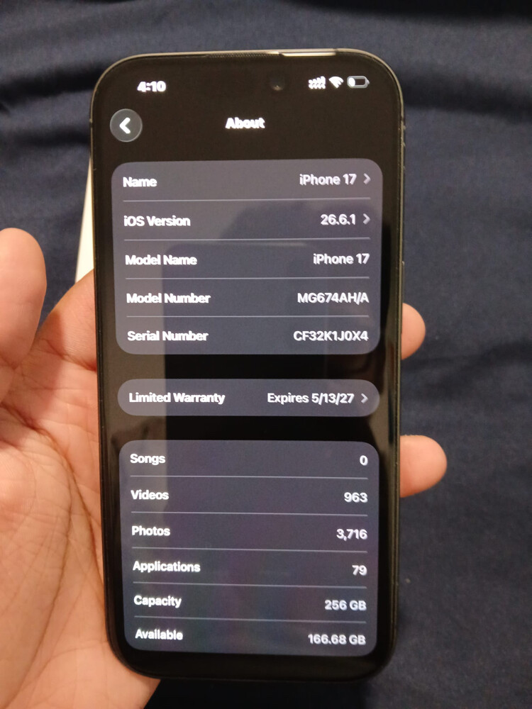 iPhone 17 - 256GB | Mint Condition - 5