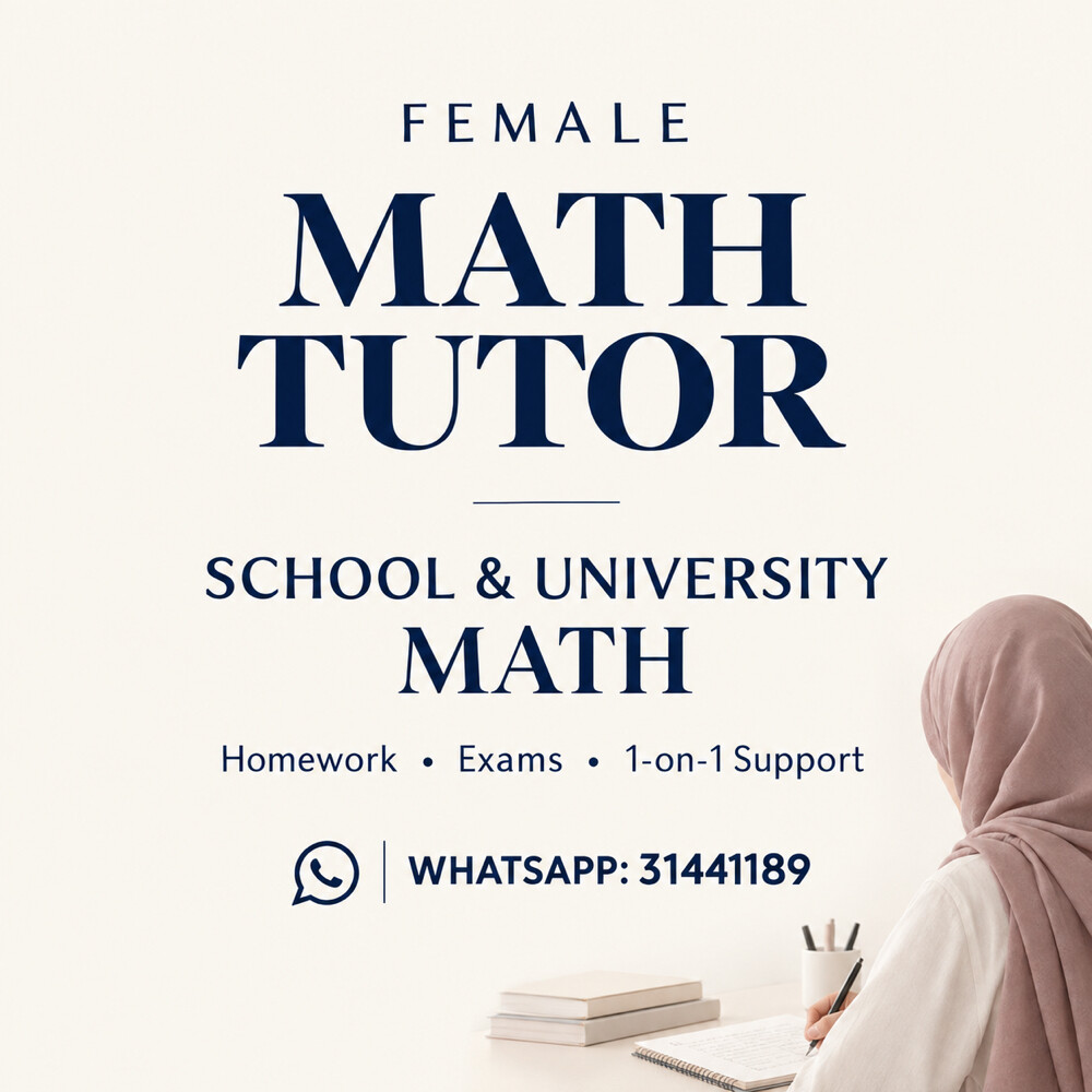 Female Maths Help - 1