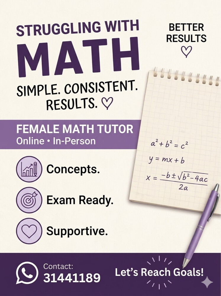 Experienced Female Math Teacher - 1