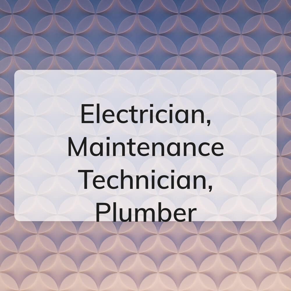 Electrician Maintenance Technician - 1