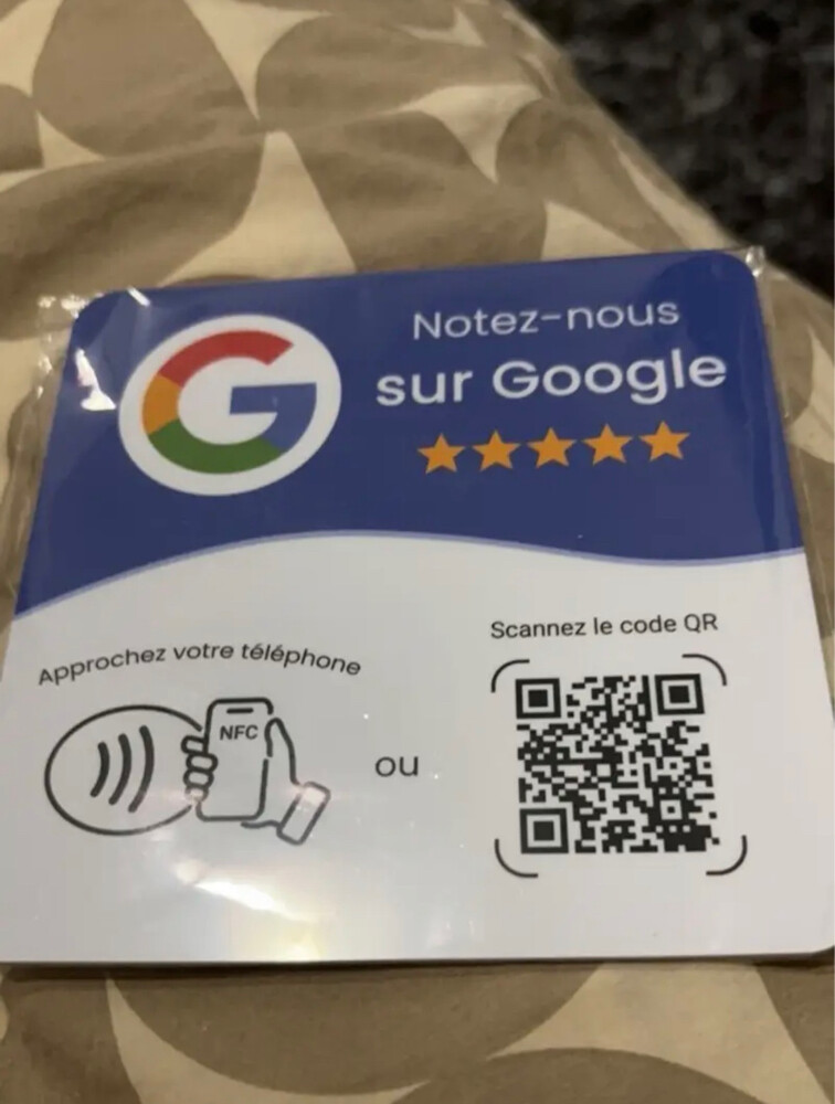 Google reviews card NFC  - 3