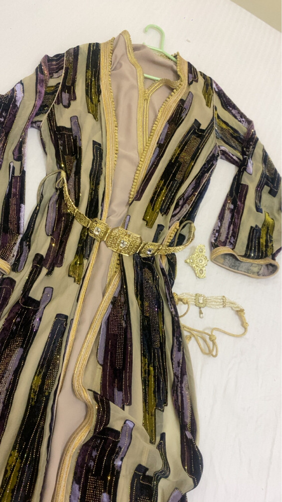 قفطان مغربي قطعتين  - 1