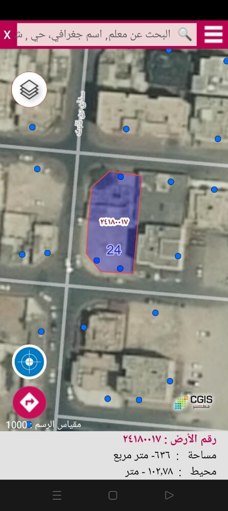 أرض عماير بروضه الخيل 3 شوارع - 1