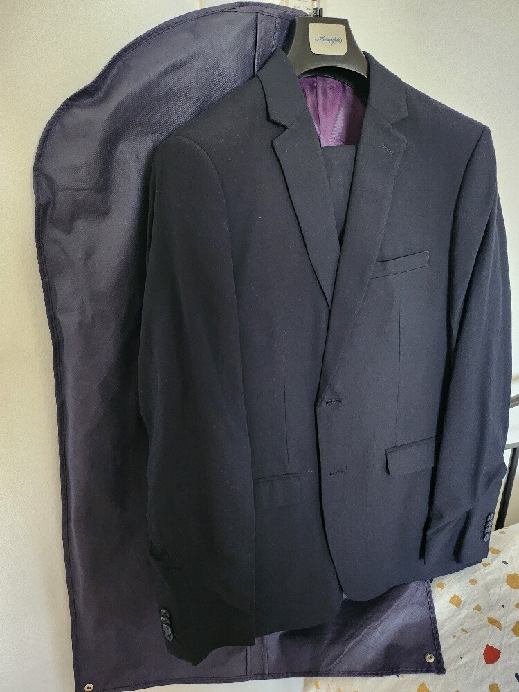 Navy blue men Suit - 2