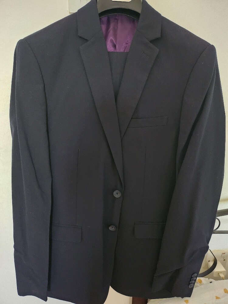 Navy blue men Suit - 1