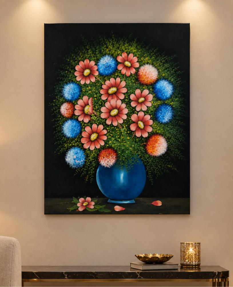 hand painting on black velvet - 3