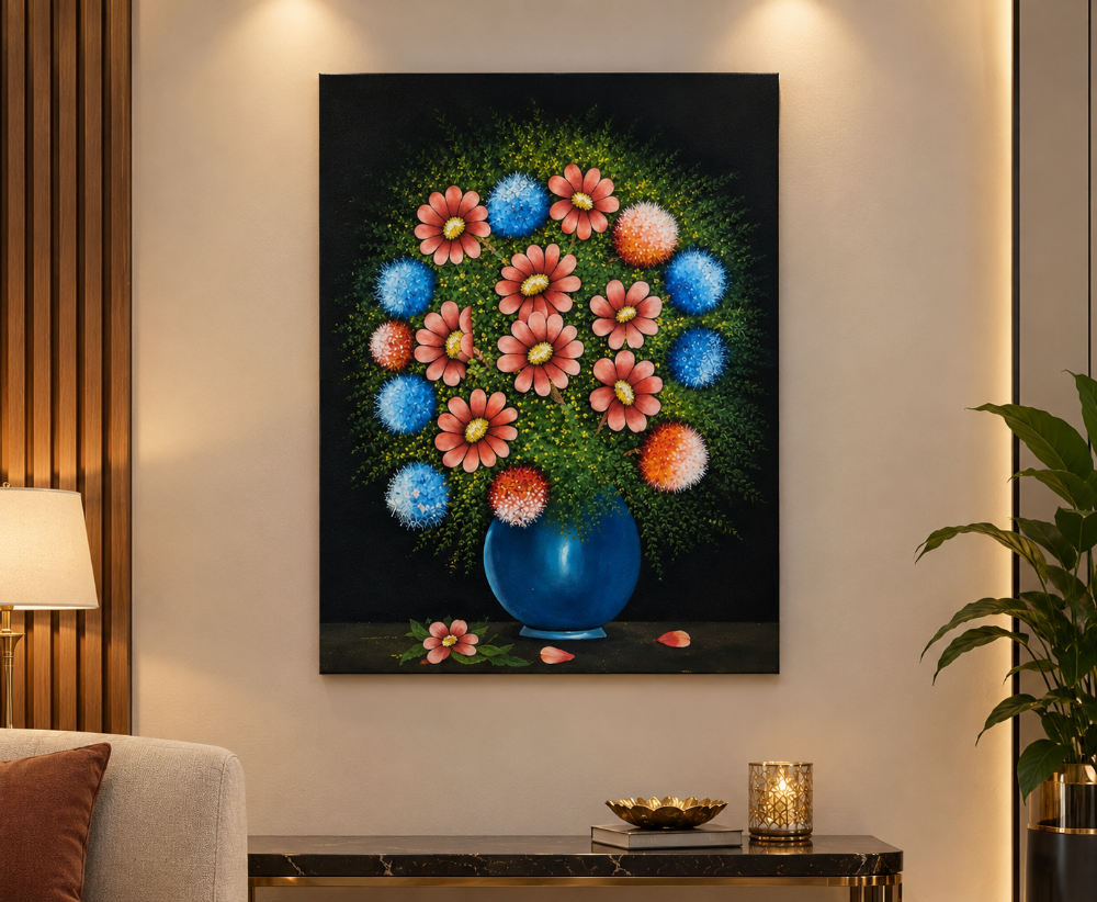 hand painting on black velvet - 2