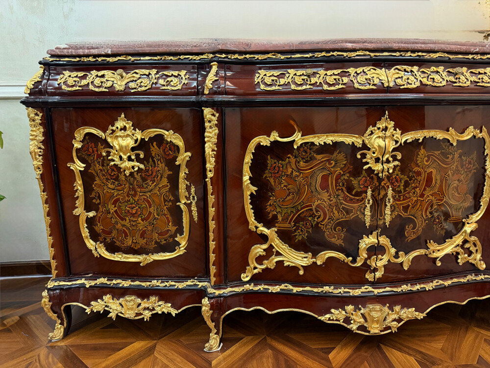 Wooden cabinet with marble top   - 2