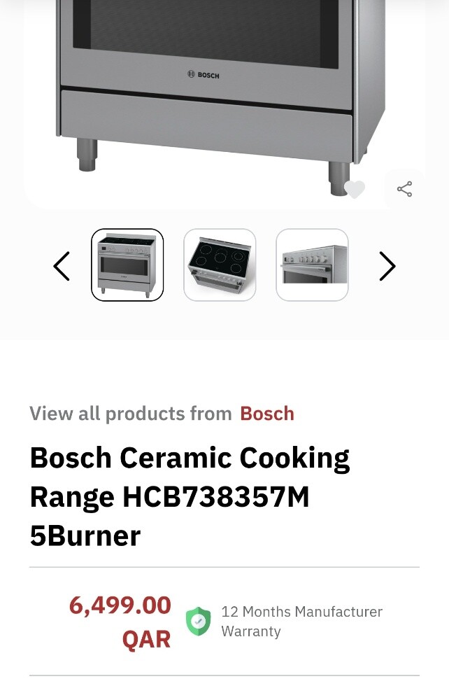 BOSCH Made in Italy Ceramics Stove - 5