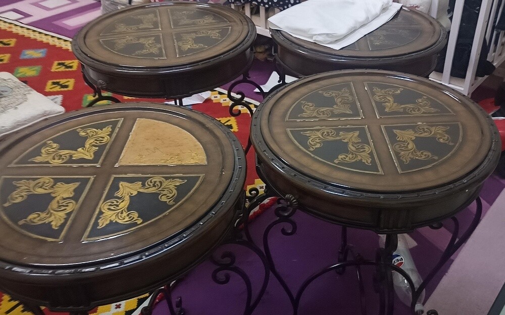 اربع طاولات طراز دمشقي - 1