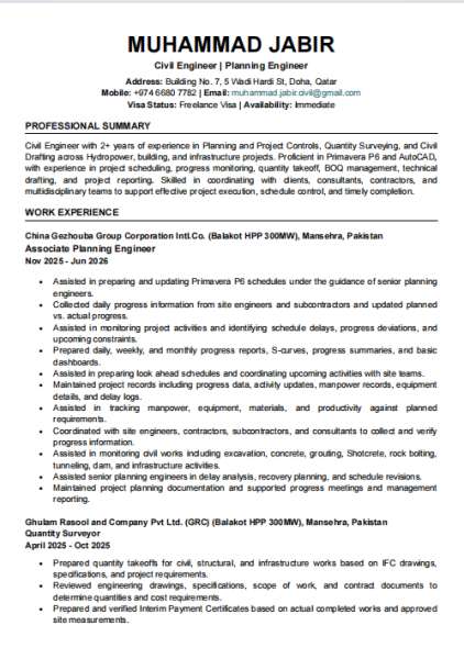 Civil Engineer - 1