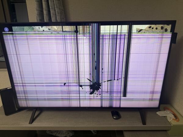 LG TV 50-inch - Broken Screen - 1