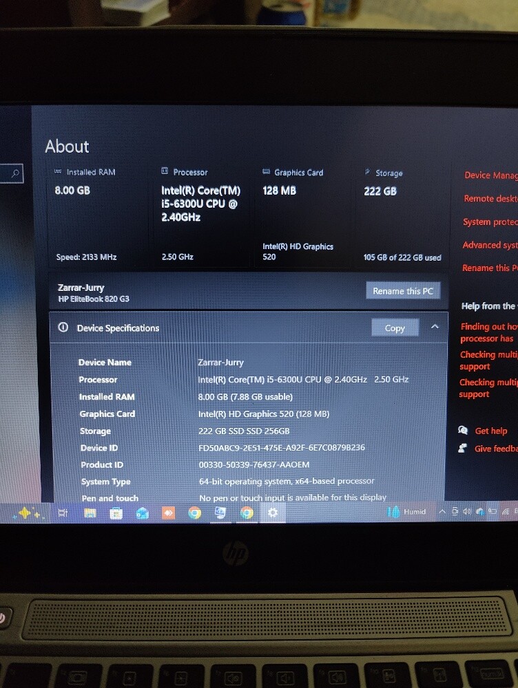 HP EliteBook 820 G3 Premium - 1