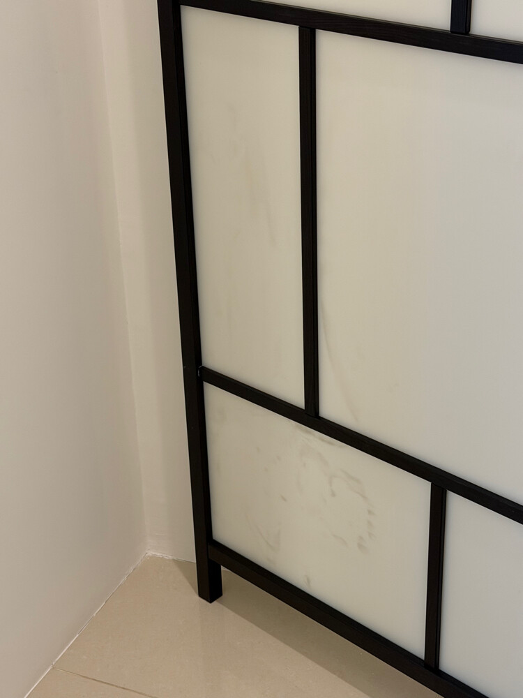 Ikea partition blackand white used - 2