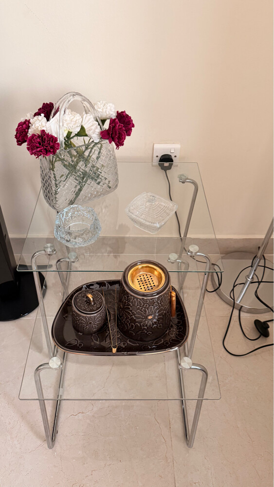 2 glass table for sale - 1