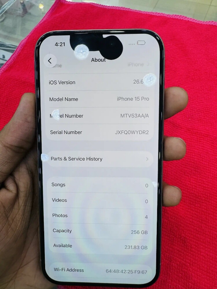IPhone 15 pro, 256 GB Battery 79%, - 2