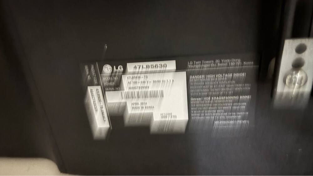 LG TV not working - 2