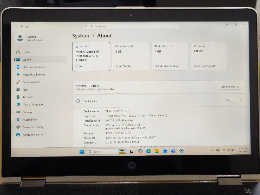 HP touch laptop - 4
