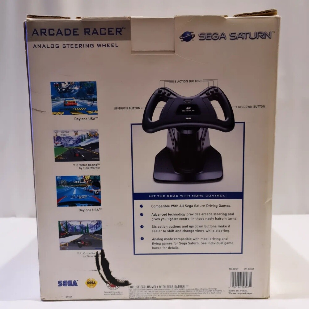 SEGA Saturn ANALOG STEERING WHEEL - 2