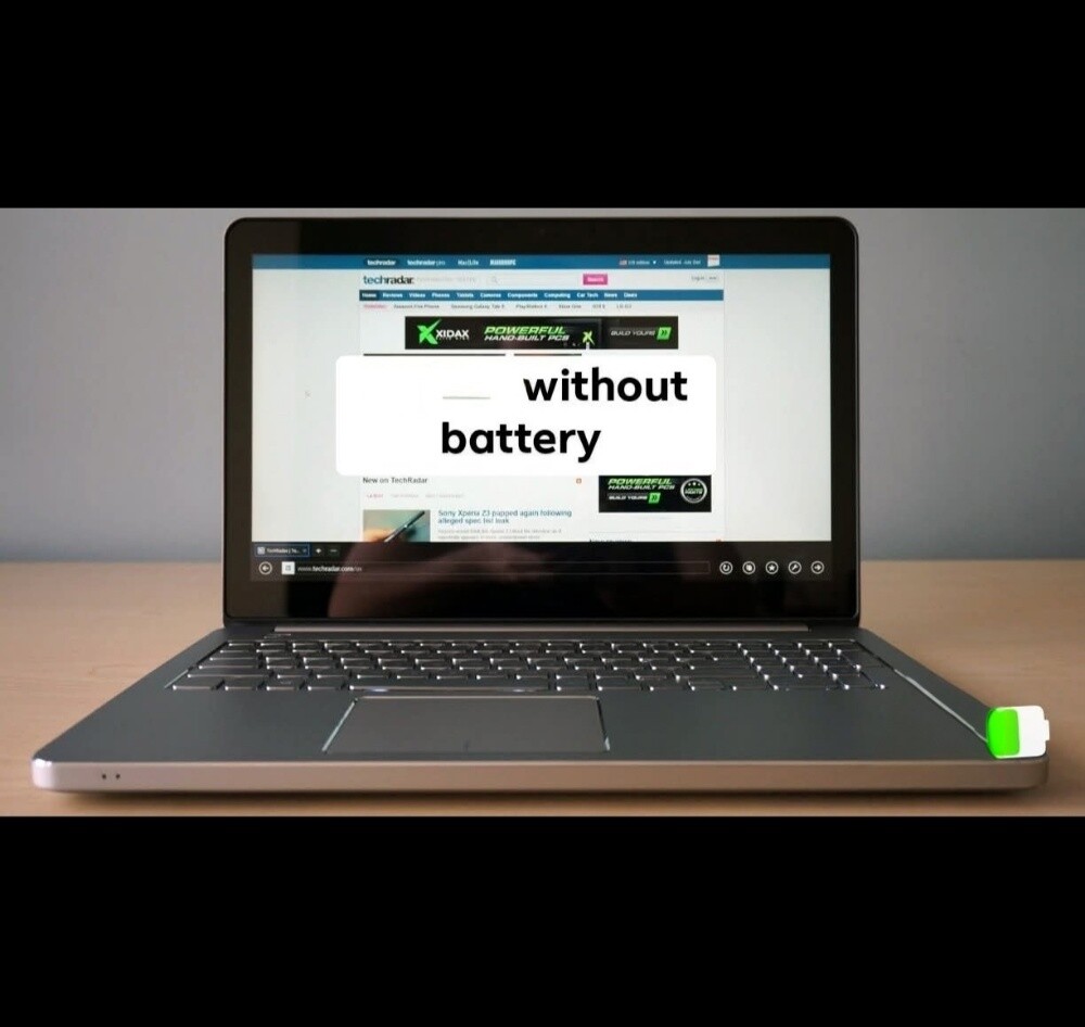 touch screen laptop without battery - 1