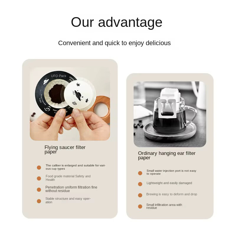 UFO style coffee drip bags  - 3