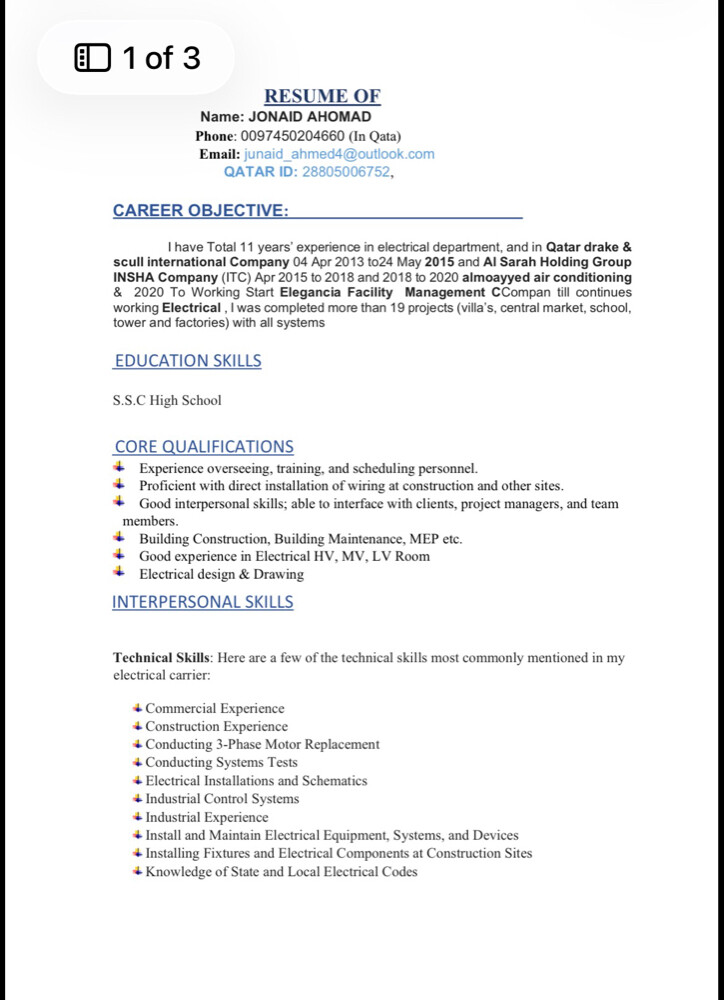Electrician tecnician with driver  - 1